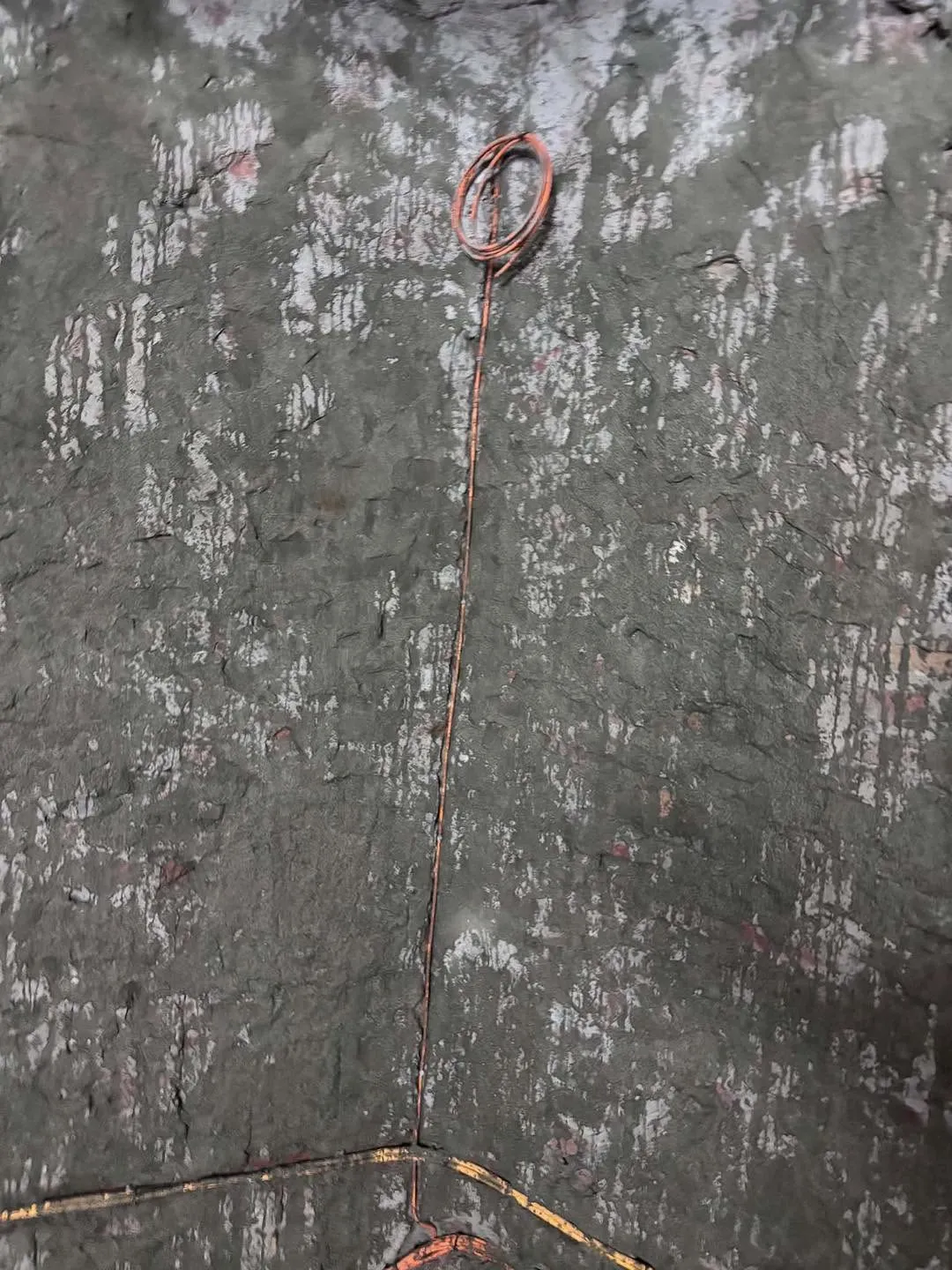 Detail ošetrenej steny